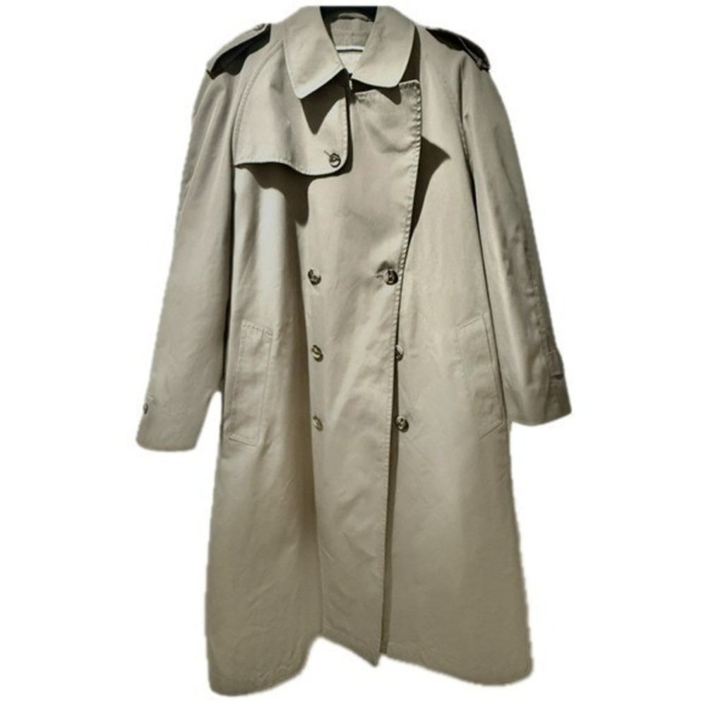 🧥🎩 AUSTIN REED London England Vintage 80s Trench Coat | Tan Plaid Lining | 10